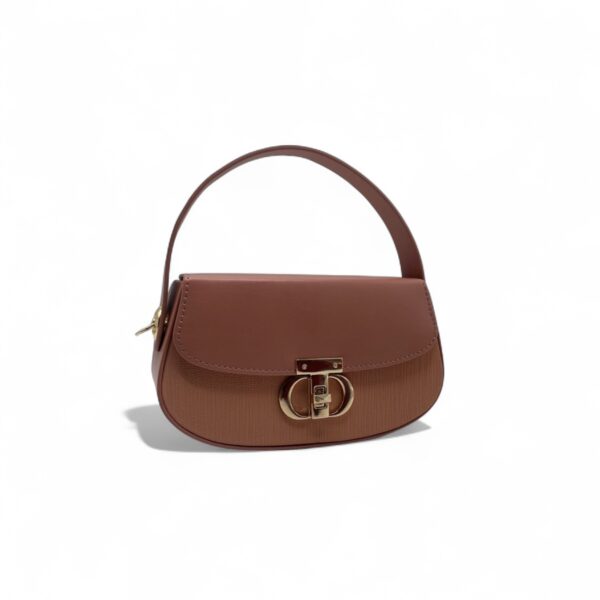 Elegant Pink ladies top handle handbag with gold clasp – Maryamz Collection