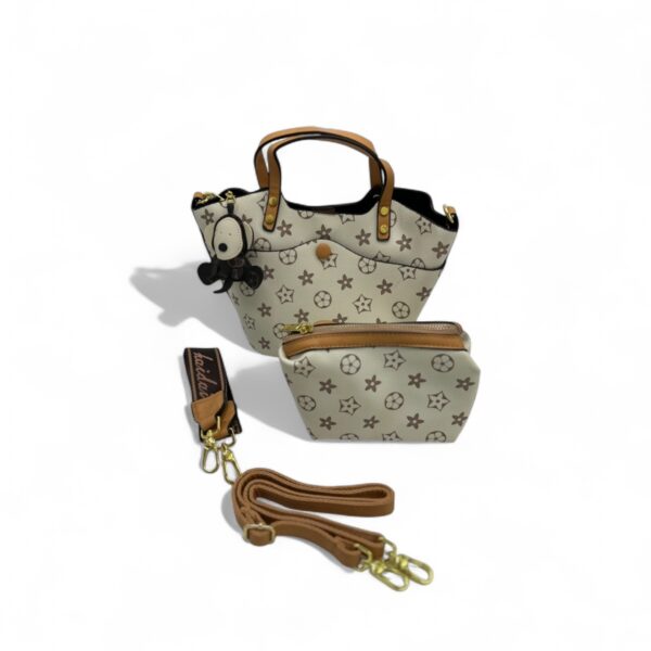 Floral Beige Handbag - Image 2