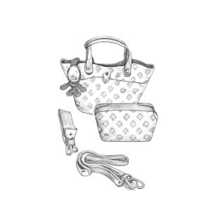 Floral Beige Handbag
